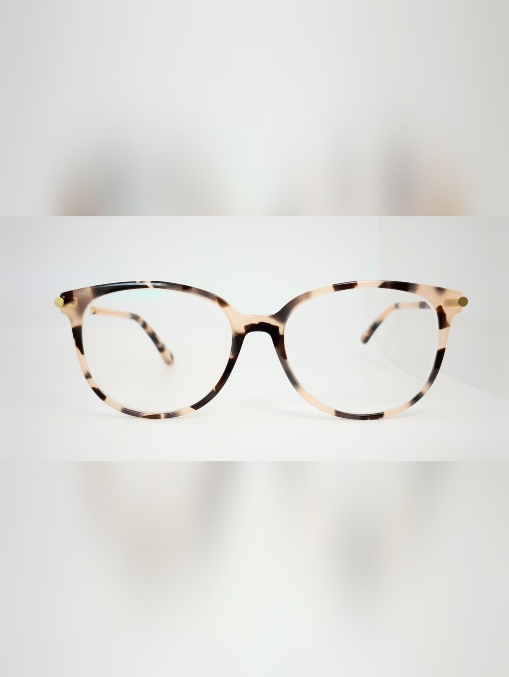 Jasmine. Tortoiseshell Round Women's Eyeglass Frames - Classic Neutral Style
